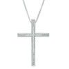 Thumbnail Image 3 of Convertibilities 1/10 CT. T.W. Diamond Infinity Cross Three-in-One Pendant in Sterling Silver and 10K Gold