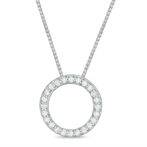 Convertibilities 1/6 CT. T.w. Diamond Swirl Circle Three-in-One Pendant in Sterling Silver and 10K Gold