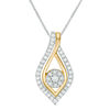 Thumbnail Image 1 of Convertibilities 1/4 CT. T.W. Diamond Marquise Three-in-One Pendant in 10K Two-Tone Gold