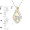 Thumbnail Image 3 of Convertibilities 1/4 CT. T.W. Diamond Marquise Three-in-One Pendant in 10K Two-Tone Gold