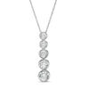 Thumbnail Image 1 of 1/4 CT. T.W. Diamond  Five Stone Graduated Pendant in Sterling Silver