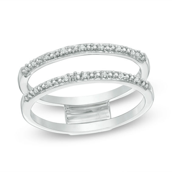 Convertibilities 1/6 CT. T.w. Diamond Twist Three-in-One Ring in Sterling Silver and 10K Gold