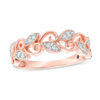 Thumbnail Image 1 of Cherished Promise Collection™ 1/10 CT. T.W. Diamond Vine Vintage-Style Band in 10K Rose Gold