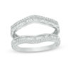 Thumbnail Image 0 of 1/2 CT. T.W. Baguette and Round Diamond Solitaire Enhancer in 14K White Gold