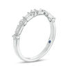 Thumbnail Image 2 of Cherished Promise Collection™ 1/20 CT. T.W. Baguette and Round Diamond Vintage-Style Band in 10K White Gold