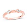 Thumbnail Image 1 of Cherished Promise Collection™ 1/20 CT. T.W. Diamond Stackable Band in 10K Rose Gold