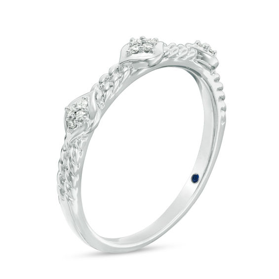 Cherished Promise Collectionâ¢ 1/20 CT. T.w. Diamond Stackable Band in 10K White Gold
