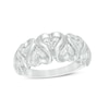 Thumbnail Image 1 of Diamond Accent Alternating Hearts Ring in Sterling Silver
