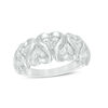 Thumbnail Image 1 of Diamond Accent Alternating Hearts Ring in Sterling Silver