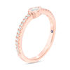 Thumbnail Image 2 of Vera Wang Love Collection 1/3 CT. T.W. Pear-Shaped Diamond Sideways Stackable Band in 14K Rose Gold