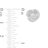 Thumbnail Image 2 of Diamond Accent Love Knot Stud Earrings in Sterling Silver