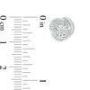 Thumbnail Image 2 of Diamond Accent Love Knot Stud Earrings in Sterling Silver