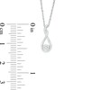 Thumbnail Image 2 of Composite Diamond Accent Teardrop Pendant in Sterling Silver