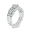 Thumbnail Image 2 of Convertibilities 1/5 CT. T.W. Diamond Crossover Bypass Three-in-One Ring in Sterling Silver