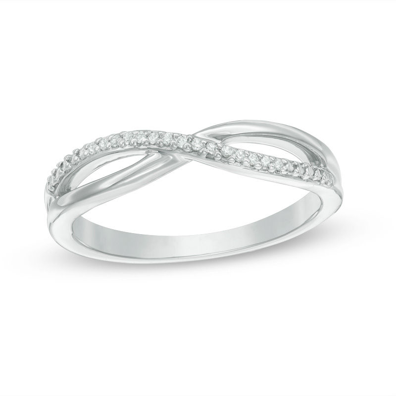 Convertibilities 1/5 CT. T.W. Diamond Crossover Bypass Three-in-One Ring in Sterling Silver