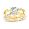 Thumbnail Image 3 of Convertibilities 1/5 CT. T.W. Diamond Crossover Three-in-One Ring in Sterling Silver and 10K Gold