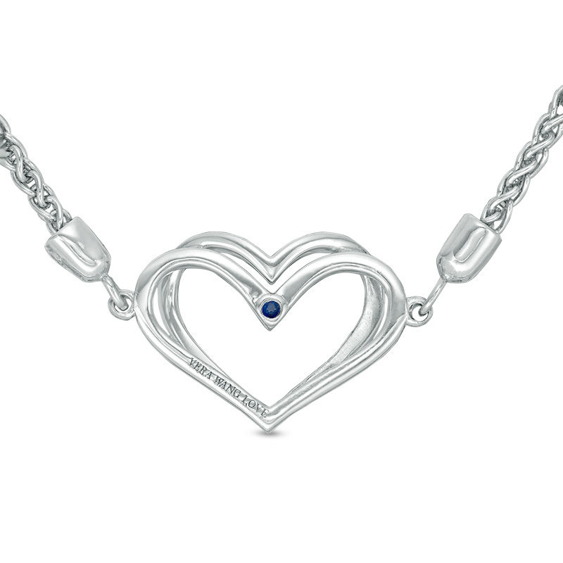 Main Image 3 of The Kindred Heart from Vera Wang Love Collection 1/10 CT. T.W. Diamond Bolo Bracelet in Sterling Silver - 9.5"