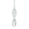 Thumbnail Image 2 of Vera Wang Love Collection Blue Sapphire and Diamond Accent Open Circle Necklace in Sterling Silver - 19"