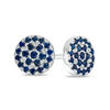 Thumbnail Image 1 of Vera Wang Love Collection Blue Sapphire Composite Stud Earrings in Sterling Silver