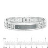 Thumbnail Image 4 of Men’s Diamond Accent Cross and Dog Tag Pendant and Bracelet Set in Stainless Steel with Gunmetal IP