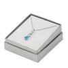 Thumbnail Image 2 of Blue and White Topaz Three Stone Pendant in Sterling Silver