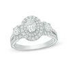 Thumbnail Image 1 of Love's Destiny by Zales 1-1/2 CT. T.W. Certified Oval Diamond Three Stone Engagement Ring in 14K Two-Tone Gold (I/SI2)