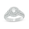 Thumbnail Image 1 of Vera Wang Love Collection 1-1/4 CT. T.W. Diamond Double Frame Twist Engagement Ring in 14K White Gold