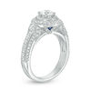 Thumbnail Image 2 of Vera Wang Love Collection 1-1/4 CT. T.W. Diamond Double Frame Twist Engagement Ring in 14K White Gold