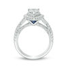 Thumbnail Image 2 of Vera Wang Love Collection 1-5/8 CT. T.W. Pear-Shaped Diamond Double Frame Twist Engagement Ring in 14K White Gold