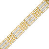 Thumbnail Image 1 of 1/2 CT. T.W. Diamond Double Row Link Bracelet in 10K Gold - 8.5"