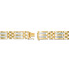 Thumbnail Image 2 of 1/2 CT. T.W. Diamond Double Row Link Bracelet in 10K Gold - 8.5"