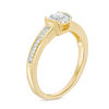 1/5 CT. T.W. Diamond Frame Promise Ring in 10K Gold