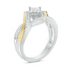 Thumbnail Image 2 of 1/10 CT. T.W. Diamond Bypass Promise Ring in Sterling Silver and 10K Gold