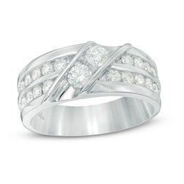 Mens Rings Zales Ever Us Men S 1 2 Ct T W Two Stone Diamond