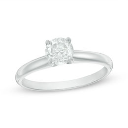 Engagement Rings Wedding Zales Diamond Solitaire Engagement Ring In 14k White Gold