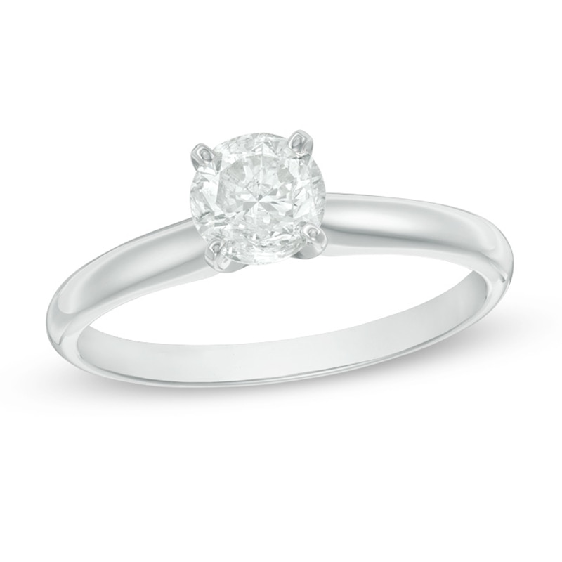 3/4 CT. Diamond Solitaire Engagement Ring in 14K White Gold (K/I3)