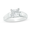 Thumbnail Image 1 of 1-1/2 CT. Princess-Cut Solitaire Engagement Ring in 14K White Gold (K/I3)