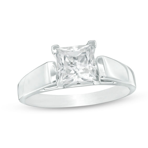 Zales 1 Ct. Diamond Solitaire Engagement Ring in 14K White Gold (J/I3)