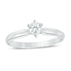 1/4 CT. Diamond Solitaire Engagement Ring in 14K White Gold (I/I2)