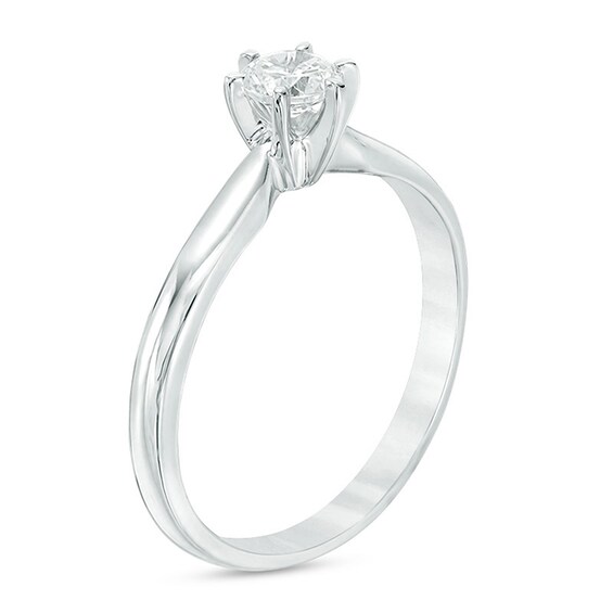 4 CT. Diamond Solitaire Engagement Ring in 14K White Gold (I/I2