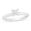 Thumbnail Image 1 of 1/3 CT. Princess-Cut Diamond Solitaire Engagement Ring in 14K White Gold (I/I2)