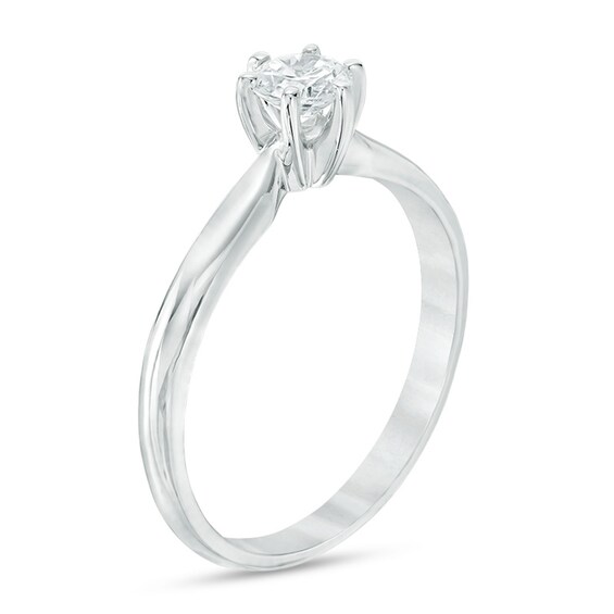 3 CT. Diamond Solitaire Engagement Ring in 14K White Gold (I/I2