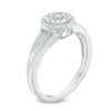 1/6 CT. T.W. Diamond Double Frame Promise Ring in Sterling Silver