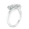 Thumbnail Image 1 of 1/4 CT. T.W. Diamond Past Present Future® Bypass Engagement Ring in 10K White Gold