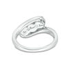 Thumbnail Image 2 of 1/4 CT. T.W. Diamond Past Present Future® Bypass Engagement Ring in 10K White Gold