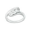 Thumbnail Image 3 of 1/4 CT. T.W. Diamond Past Present Future® Bypass Engagement Ring in 10K White Gold