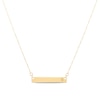 Thumbnail Image 0 of Sideways Bar Necklace in 10K Gold (1 Initial)