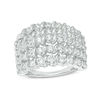 Thumbnail Image 1 of 2 CT. T.W. Diamond Spiral Multi-Row Anniversary Ring in 10K White Gold