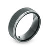 Thumbnail Image 2 of 8.0mm Satin Center Wedding Band in Two-Tone Cobalt