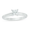 1/2 CT. Certified Princess-Cut Diamond Solitaire Engagement Ring in 14K White Gold (I/SI2)